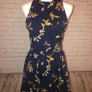 Navy Halter Summer Romper from Urban Outfitters